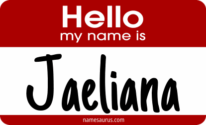 Hello my name is Jaeliana png download
