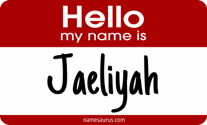 Hello my name is Jaeliyah png download