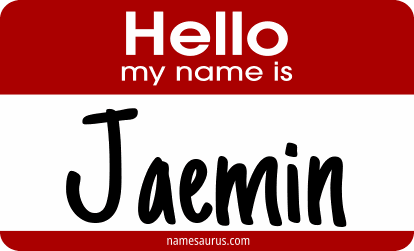 Hello my name is Jaemin png download