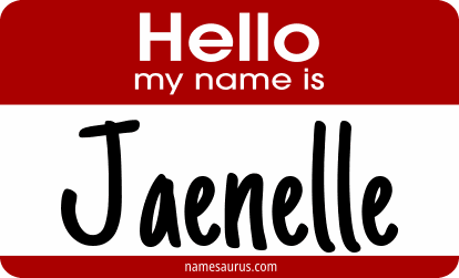 Hello my name is Jaenelle png download
