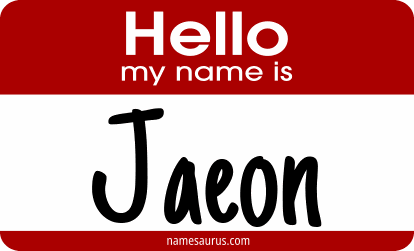 Hello my name is Jaeon png download