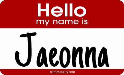 Hello my name is Jaeonna png download