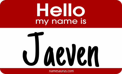 Hello my name is Jaeven png download