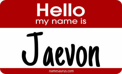 Hello my name is Jaevon png download