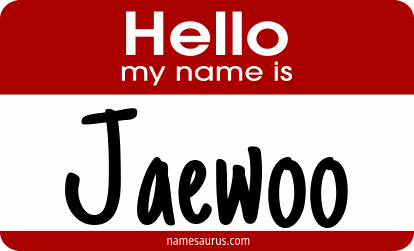 Hello my name is Jaewoo png download