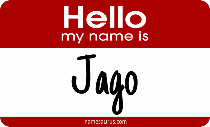 Hello my name is Jago png download