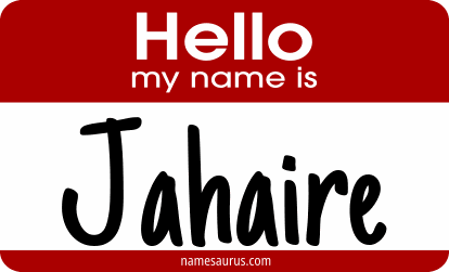 Hello my name is Jahaire png download