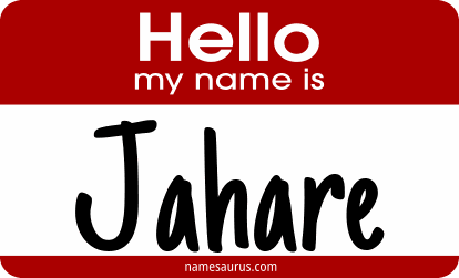 Hello my name is Jahare png download