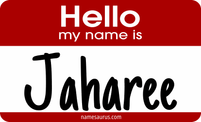 Hello my name is Jaharee png download