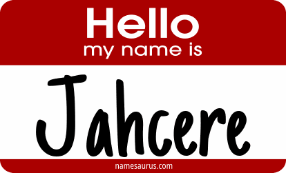 Hello my name is Jahcere png download