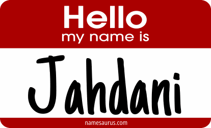 Hello my name is Jahdani png download