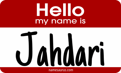 Hello my name is Jahdari png download