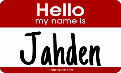 Hello my name is Jahden png download