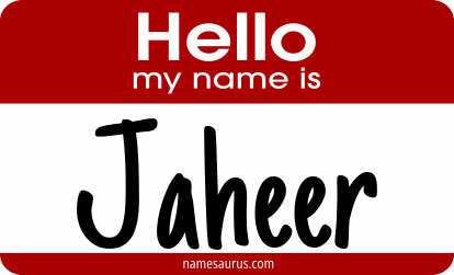 Hello my name is Jaheer png download