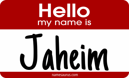 Hello my name is Jaheim png download