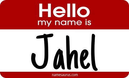 Hello my name is Jahel png download