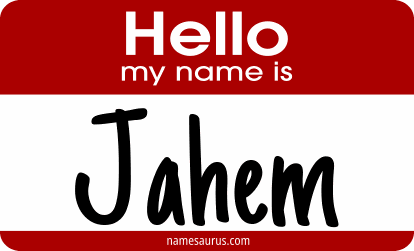 Hello my name is Jahem png download