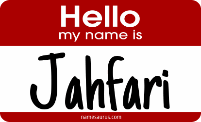 Hello my name is Jahfari png download