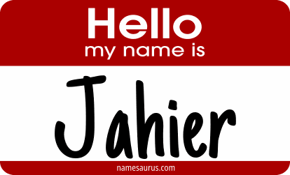 Hello my name is Jahier png download