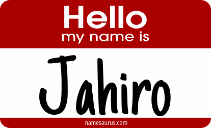 Hello my name is Jahiro png download