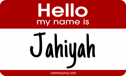 Hello my name is Jahiyah png download