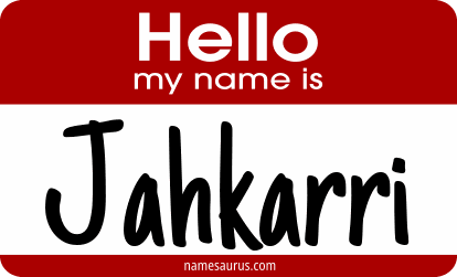 Hello my name is Jahkarri png download
