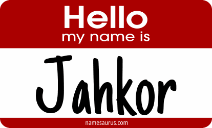 Hello my name is Jahkor png download