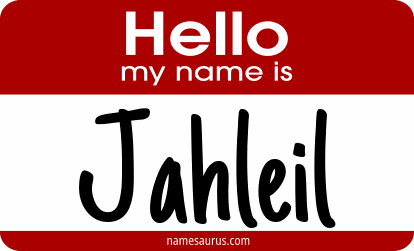 Hello my name is Jahleil png download