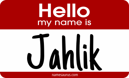 Hello my name is Jahlik png download