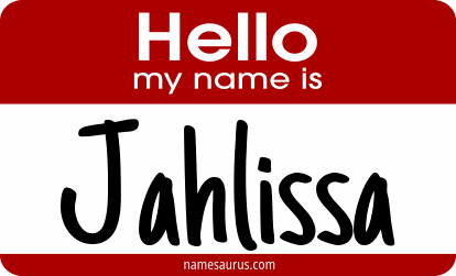 Hello my name is Jahlissa png download