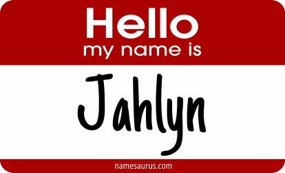 Hello my name is Jahlyn png download