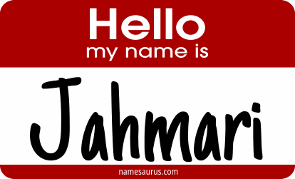 Hello my name is Jahmari png download
