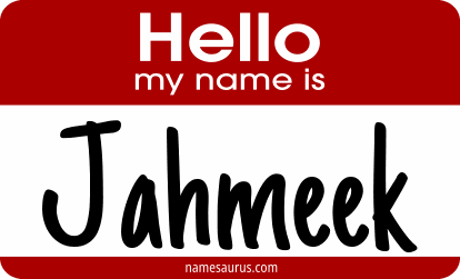 Hello my name is Jahmeek png download
