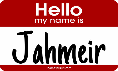 Hello my name is Jahmeir png download