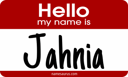Hello my name is Jahnia png download