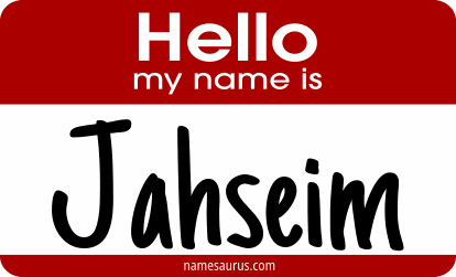 Hello my name is Jahseim png download