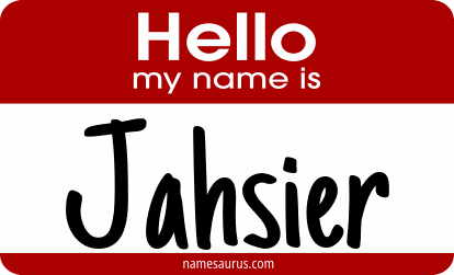 Hello my name is Jahsier png download