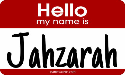 Hello my name is Jahzarah png download
