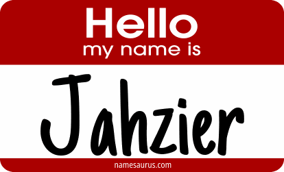 Hello my name is Jahzier png download