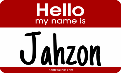Hello my name is Jahzon png download