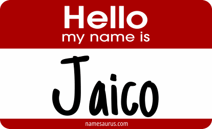 Hello my name is Jaico png download