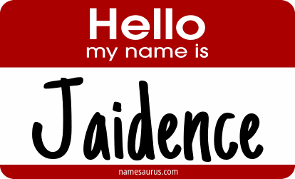Hello my name is Jaidence png download
