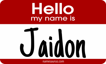 Hello my name is Jaidon png download