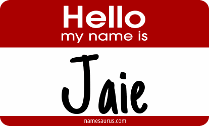 Hello my name is Jaie png download