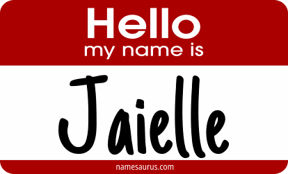 Hello my name is Jaielle png download