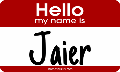 Hello my name is Jaier png download