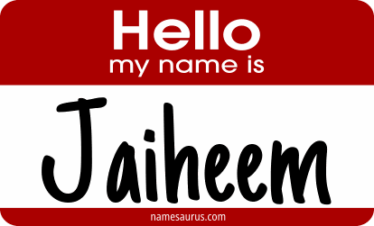 Hello my name is Jaiheem png download