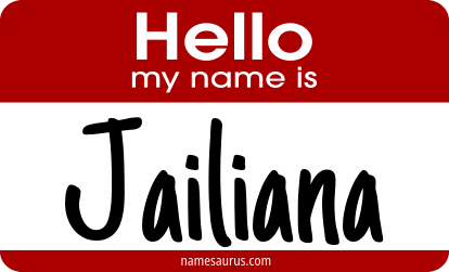 Hello my name is Jailiana png download