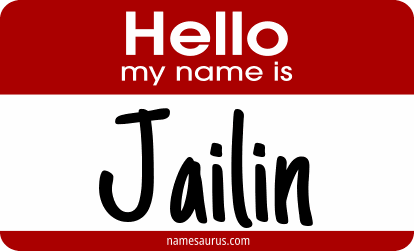 Hello my name is Jailin png download