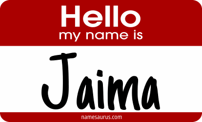 Hello my name is Jaima png download